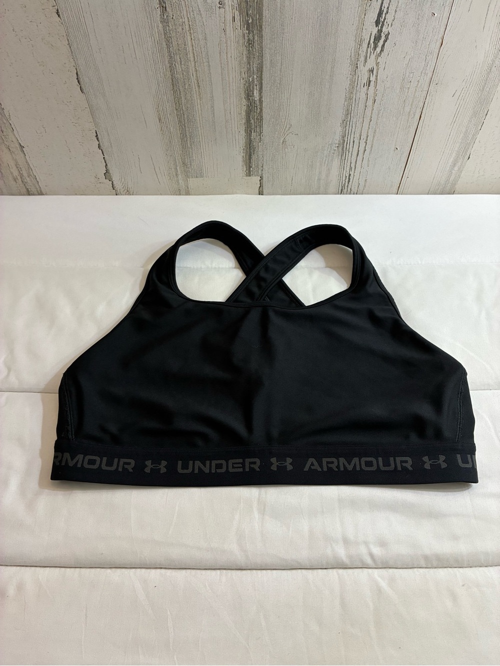 Under Armour Black Crisscross Back Sports Bra Sz 2x